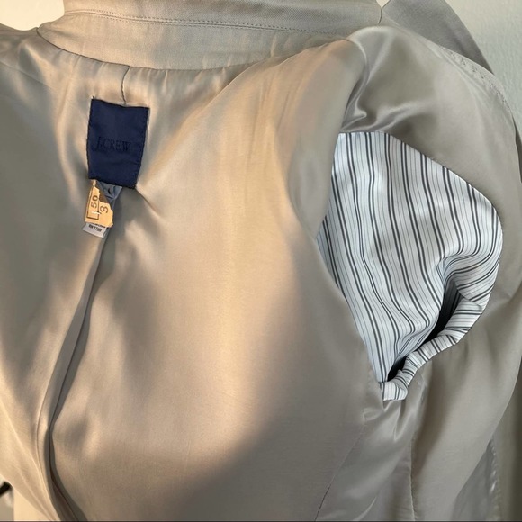 J.Crew Cotton Blazer Lined Pockets Buttons Size 4 Small Neutral Capsule Basic - Picture 9 of 16